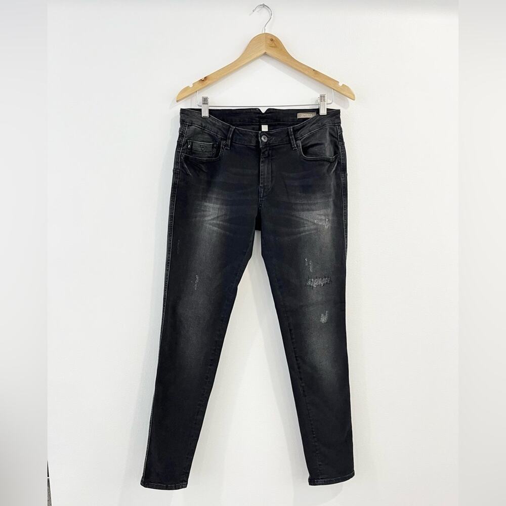 MNG‎ Black Uptown Slim Push Up Jeans 10
